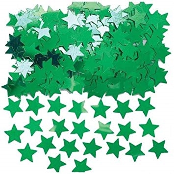 Konfetti Grønne Stjerner